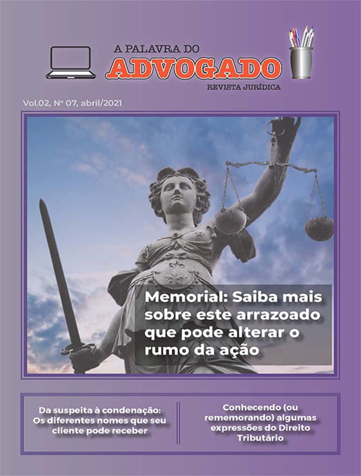 Revista A Palavra do Advogado - V. 02, N. 07 2021 Capa